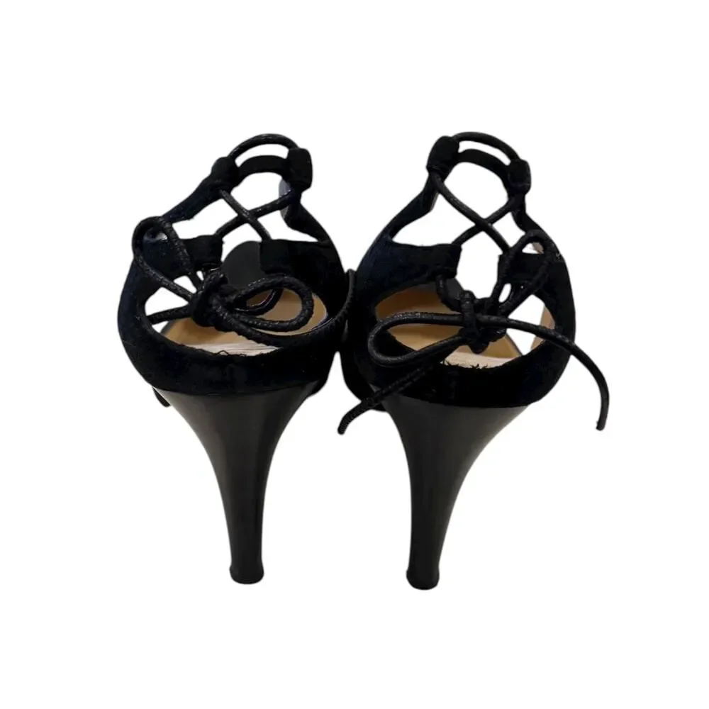 Giuseppe Zanotti Design Women's Black Suede Leather Pump Heels Size 9
